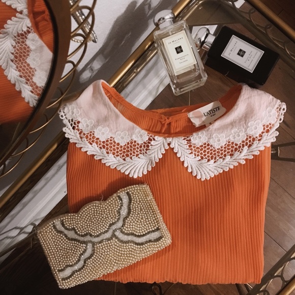 L’atiste Tops - L’atiste Chiffon Peter Pan Collar Top